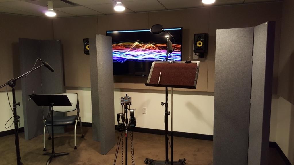GIK Screen Panels in the EIF Voiceover Lab