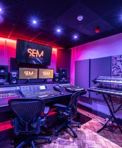 School of Electronic Music Studio using acoustic panels and Alpha Series panels at first reflection points