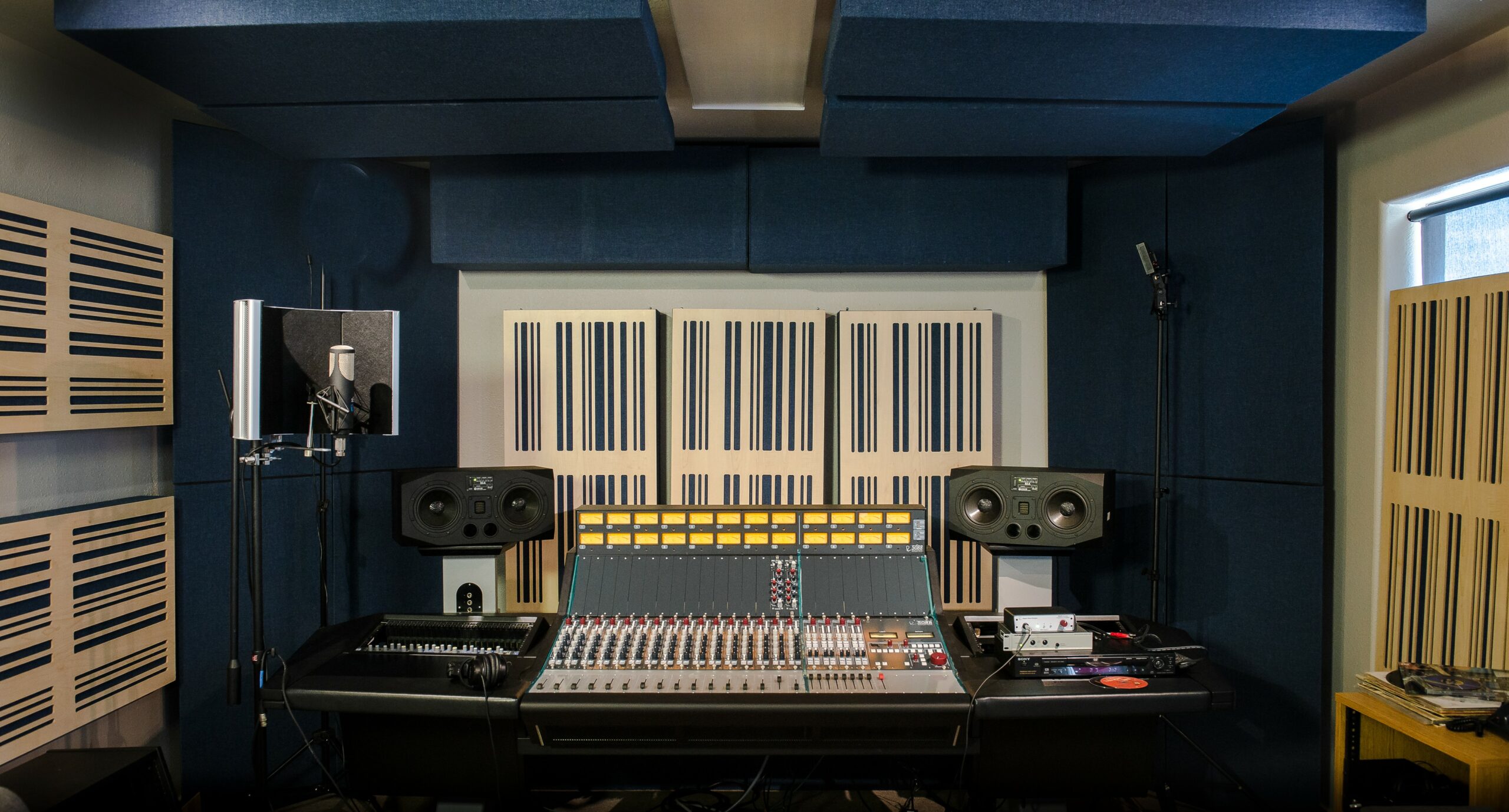 Alpha Series Bass Traps by GIK Acoustics in Rupert Neve studios