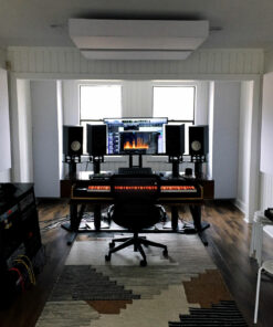 Home studio with bass traps GIK Acoustics