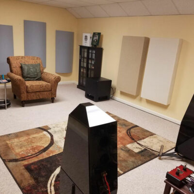 Dan Liburdi Listening room with polyfusors gik acoustics