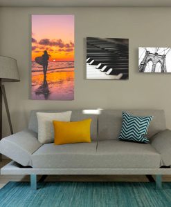 Affordable galllery quality sound absorbing canvas prints in different sizes in residential or office